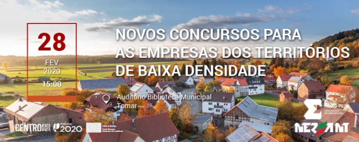 Novos Concursos para as Empresas dos Territórios de Baixa Densidade - Inovação Produtiva e I&amp;D Empresarial em Copromoção