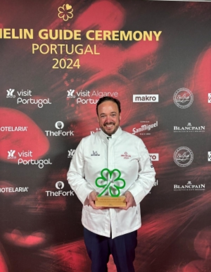 MUNICÍPIO DE SANTARÉM CONGRATULA O CHEF RODRIGO CASTELO DISTINGUIDO COM ESTRELA MICHELIN E ESTRELA VERDE DA SUSTENTABILIDADE