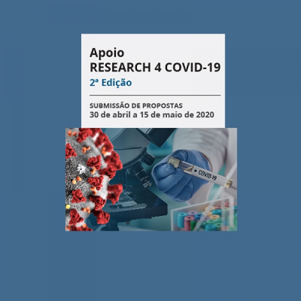 2.ª edição RESEARCH 4 COVID-19 | Candidaturas até 15 de maio