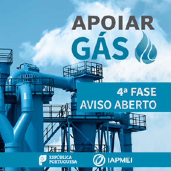 Apoiar G&aacute;s &ndash; 4&ordf; fase de candidaturas aberta