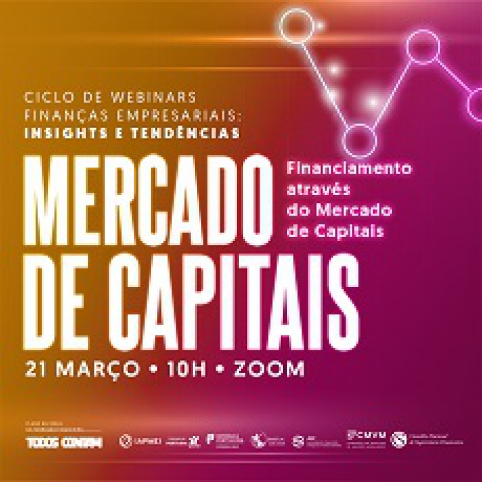 Ciclo de webinars &quot;Finanças Empresariais: insights e tendências&quot; | Participe!